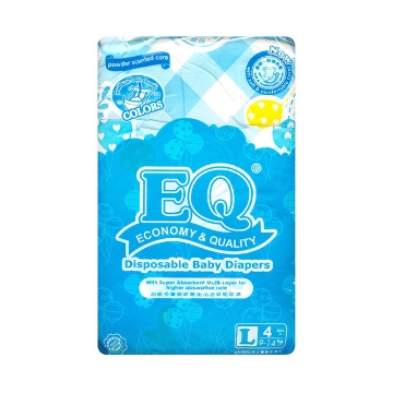 Show details for EQ Diaper Colors Large 4's, EQ090 Picture of EQ Diaper Colors Large 4's, EQ090