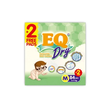 Show details for EQ Diaper Dry Mega Pack Medium 84+2's, EQ073 Picture of EQ Diaper Dry Mega Pack Medium 84+2's, EQ073