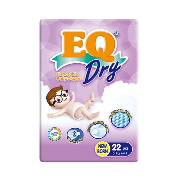 Show details for EQ Diaper Dry Newborn (4's, 22's, 44's), EQ077Y Picture of EQ Diaper Dry Newborn (4's, 22's, 44's), EQ077Y