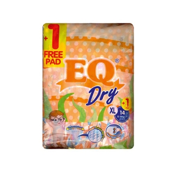 Show details for EQ Diaper Dry Xtra Large 14+1's, EQ031A Picture of EQ Diaper Dry Xtra Large 14+1's, EQ031A