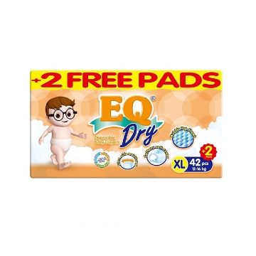 Show details for EQ Diaper Dry Xtra Large 42+2's, EQ016 Picture of EQ Diaper Dry Xtra Large 42+2's, EQ016
