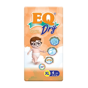 Show details for EQ Diaper Dry Xtra Large 4's, EQ036Y Picture of EQ Diaper Dry Xtra Large 4's, EQ036Y
