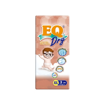 Show details for EQ Diaper Dry XXL 3's, EQ062Y Picture of EQ Diaper Dry XXL 3's, EQ062Y