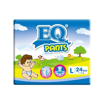 Show details for EQ Diaper Pants Large (10's, 24's, 40's, 66's), EQ082 Picture of EQ Diaper Pants Large (10's, 24's, 40's, 66's), EQ082