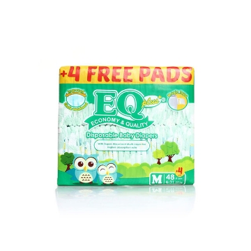 Show details for EQ Diaper Plus Medium 48+4's, EQ019A Picture of EQ Diaper Plus Medium 48+4's, EQ019A