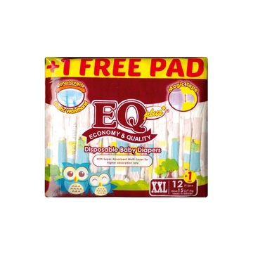 Show details for EQ Diaper Plus XXL 12+1's, EQ002A Picture of EQ Diaper Plus XXL 12+1's, EQ002A