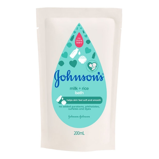 Picture of Johnson's Baby Bath Milk + Rice Refill 200 ml, JOH52