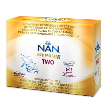 Show details for Nestle NAN OptiPro HW Two Infant Formula for 6-12 Months 1.4 kg, NANHW1.4 Picture of Nestle NAN OptiPro HW Two Infant Formula for 6-12 Months 1.4 kg, NANHW1.4