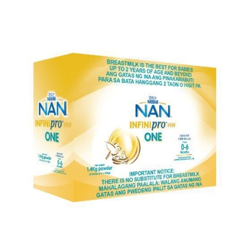 Show details for Nestle NAN InfiniPro HW One Infant Formula for 0-6 Months 1.4 kg, NANHWONE Picture of Nestle NAN InfiniPro HW One Infant Formula for 0-6 Months 1.4 kg, NANHWONE