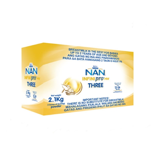 Picture of Nestle NAN InfiniPro HW Three Milk Supplement for Children 1-3 Years Old 2.1 kg, NANHW2.1