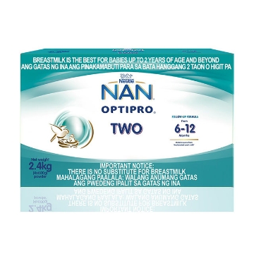 Show details for Nestle NAN OptiPro Two Infant Formula for 6-12 Months 2.4 kg, NANTWO2.4 Picture of Nestle NAN OptiPro Two Infant Formula for 6-12 Months 2.4 kg, NANTWO2.4