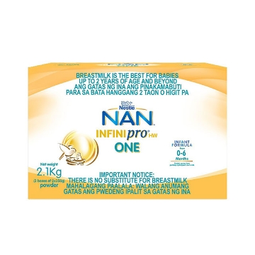 Show details for Nestle NAN InfiniPro HW One Infant Formula for 0-6 Months 2.1 kg, NANONE2.1 Picture of Nestle NAN InfiniPro HW One Infant Formula for 0-6 Months 2.1 kg, NANONE2.1