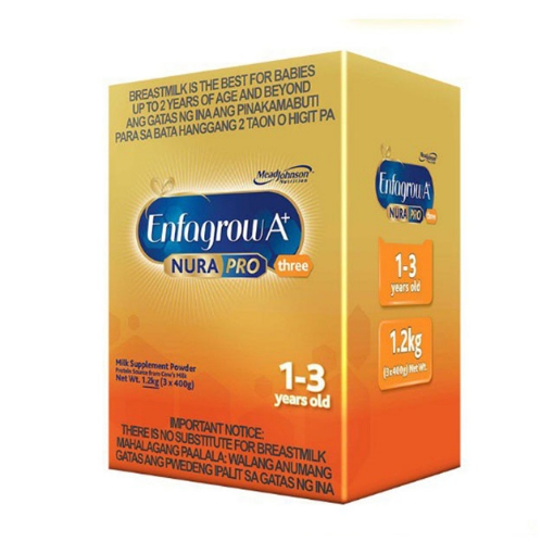 Picture of Enfagrow A+ Three NuraPro Milk Supplement Powder for 1-3 Years Old 1.2kg, ENFAGROW3NURAPRO1.2