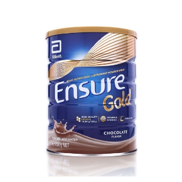 Show details for Ensure Gold Chocolate Gluten and Lactose-free 850g, ENSUREGOLD850 Picture of Ensure Gold Chocolate Gluten and Lactose-free 850g, ENSUREGOLD850