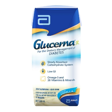 Show details for Glucerna SR Liquid Vanilla Tetra 200ml, GLUCERNATETRA Picture of Glucerna SR Liquid Vanilla Tetra 200ml, GLUCERNATETRA