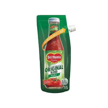 Show details for Del Monte Tomato Ketchup Original Blend Spout 320g, DEL103 Picture of Del Monte Tomato Ketchup Original Blend Spout 320g, DEL103