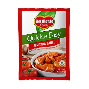 Show details for Del Monte Quick 'n Easy Afritada Sauce 80g, DEL232 Picture of Del Monte Quick 'n Easy Afritada Sauce 80g, DEL232