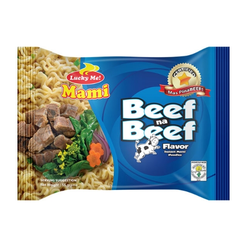 Picture of Lucky Me Instant Noodles 55g (Beef, Chicken, Itnok), LUC01