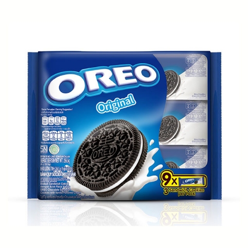 Picture of Oreo Sandwich Cookie Vanilla 28.5g 9 packs, ORE03Y