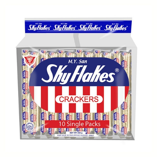 Picture of M.Y San Skyflakes Cracker Regular 25g 10 packs, SKY15Y