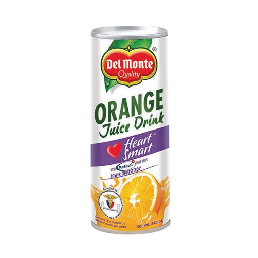 Picture of Del Monte Juice Orange Heart Smart 240 ml, DEL197