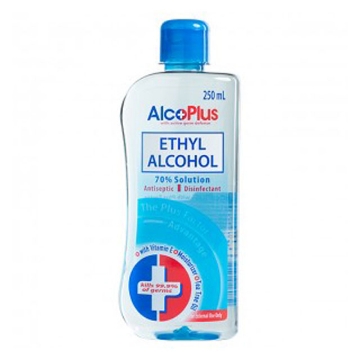 Show details for AlcoPlus Ethy Alcohol 70% Blue (150 ml, 250 ml, 500 ml), ALC04 Picture of AlcoPlus Ethy Alcohol 70% Blue (150 ml, 250 ml, 500 ml), ALC04