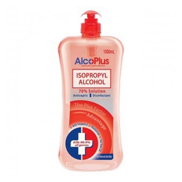 Show details for AlcoPlus Isopropyl Alcohol 70% Red Pump 1L, ALC11 Picture of AlcoPlus Isopropyl Alcohol 70% Red Pump 1L, ALC11