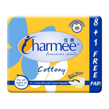 Show details for Charmee Sanitary Napkin All-flow 8 + 1, CHA48A Picture of Charmee Sanitary Napkin All-flow 8 + 1, CHA48A