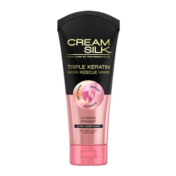 Show details for Cream Silk Conditioner Triple Keratin Rescue Ultimate Straight 170 ml, CRE75  Picture of Cream Silk Conditioner Triple Keratin Rescue Ultimate Straight 170 ml, CRE75