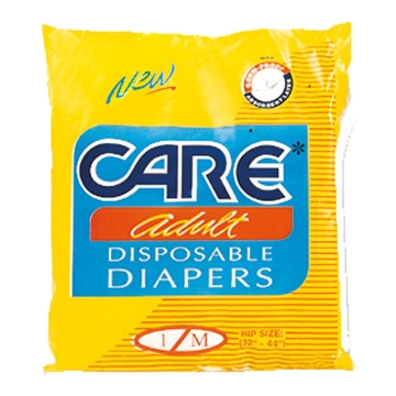 Show details for Care Adult Diaper (Medium) 1 pad, CAR99 Picture of Care Adult Diaper (Medium) 1 pad, CAR99