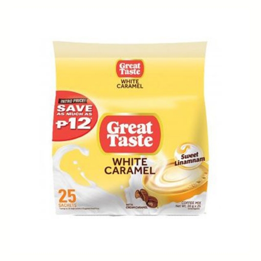 Picture of Great Taste 3-in-1 Polybag 30g 25 pcs (White Caramel, White Crema, White), GRE75