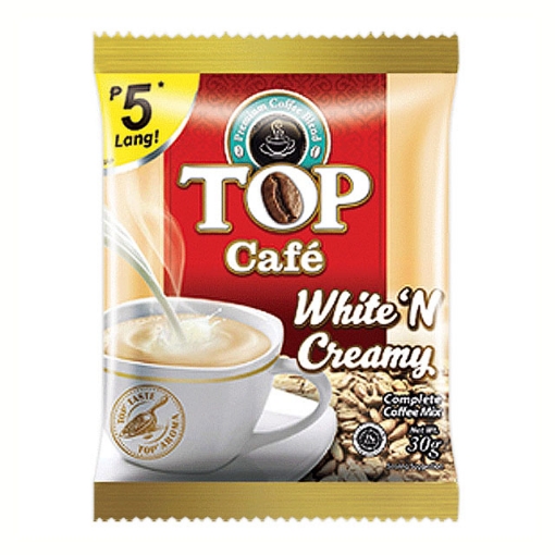 Picture of Top Cafe Coffee White 30g 10 pcs, TOP12