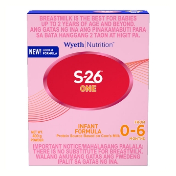Show details for Wyeth S-26 One Infant Milk (400g, 900g, 1.8 kg), S2636 Picture of Wyeth S-26 One Infant Milk (400g, 900g, 1.8 kg), S2636