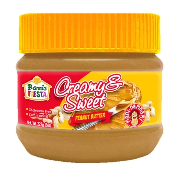 Show details for Barrio Fiesta Peanut Butter Creamy & Sweet 227g, BAR37 Picture of Barrio Fiesta Peanut Butter Creamy & Sweet 227g, BAR37