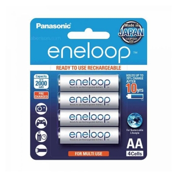 Show details for Panasonic BK-3MCCE Eneloop Batteries, 171904 Picture of Panasonic BK-3MCCE Eneloop Batteries, 171904
