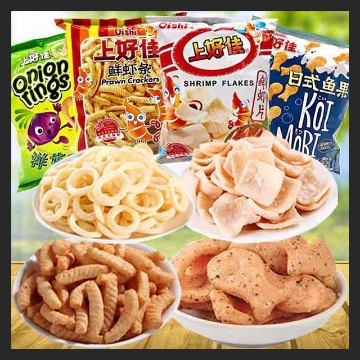 Show details for Shanghaojia (fresh shrimp chips,fresh shrimp strips,Japanese Fish Fruit,Onion rings) 40g,1 pack, 1*20 pack Picture of Shanghaojia (fresh shrimp chips,fresh shrimp strips,Japanese Fish Fruit,Onion rings) 40g,1 pack, 1*20 pack