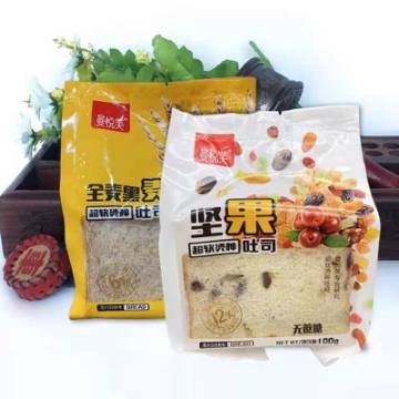 Show details for Manyuefu toast, Flavor (rye toast,nut toast) 100g,1 pack, 1*30 pack Picture of Manyuefu toast, Flavor (rye toast,nut toast) 100g,1 pack, 1*30 pack