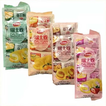 Show details for Daliyuan Swiss Roll,flavor(Chocolate, strawberry, orange juice, banana) 200g,1 pack, 1*16 pack Picture of Daliyuan Swiss Roll,flavor(Chocolate, strawberry, orange juice, banana) 200g,1 pack, 1*16 pack