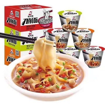 Show details for Gu Dasao knife-cut noodles (Spicy oil, beef with pickled vegetables, spicy beef),1 box, 1*12 box Picture of Gu Dasao knife-cut noodles (Spicy oil, beef with pickled vegetables, spicy beef),1 box, 1*12 box
