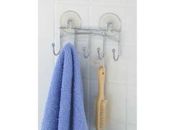 Show details for Chrome shower hooks Picture of Chrome shower hooks