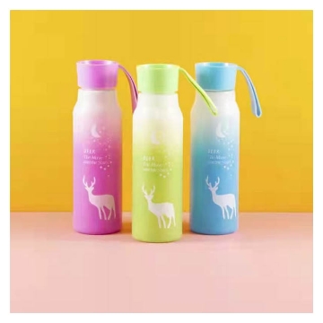 Show details for Deer Tumbler 450ML, Glass Tumbler with Lid, GM002,Deer Tumbler