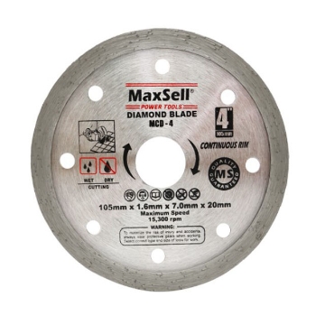 Show details for MaxSell Continuous Rim (Diamond Blades) for Wet Cutting, MCD-4-5-7-8 Continuous Rim (Diamond Blades) for Wet Cutting