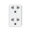 Duplex Universal Outlet with Ground & Shutter