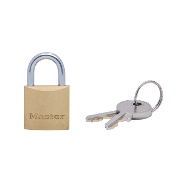 Show details for Master Lock Hard Steel Shackle Brass Padlock (19MM, 40MM), 1900D Master Lock Hard Steel Shackle Brass Padlock 19MM