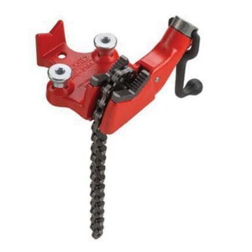 Show details for Ridgid Top Screw Bench Chain Vise BC210A 1/8-inch to 2-1/2-inch Bench Vise with Built-In Crank Handle,Red/Black,Small ,40185 Ridgid Top Screw Bench Chain Vise