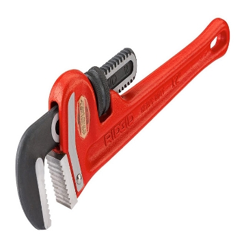 Show details for Ridgid Straight Pipe Wrench 152 mm (6") Heavy-Duty Plumbing Straight Pipe Wrench, Red, Made In The USA, 31000 Straight Pipe Wrench