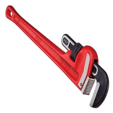 Show details for Ridgid Straight Pipe Wrench 152 mm (6") Heavy-Duty Plumbing Straight Pipe Wrench, Red, Made In The USA, 31000 Straight Pipe Wrench