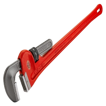 Show details for Ridgid Straight Pipe Wrench 152 mm (6") Heavy-Duty Plumbing Straight Pipe Wrench, Red, Made In The USA, 31000 Straight Pipe Wrench