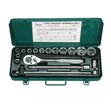 Show details for Hans  1/2" Drive 17 Pcs.  Socket Wrench Set, 4618-2 Picture of Hans  1/2" Drive 17 Pcs.  Socket Wrench Set, 4618-2