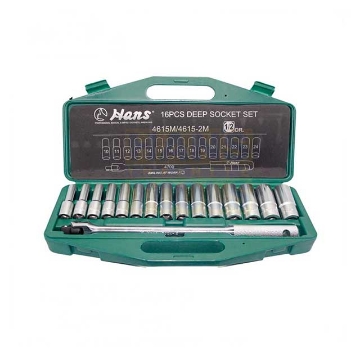 Show details for Hans 1/2" DR. 16 Pcs. Deep Socket Wrench Sets Picture of Hans 1/2" DR. 16 Pcs. Deep Socket Wrench Sets